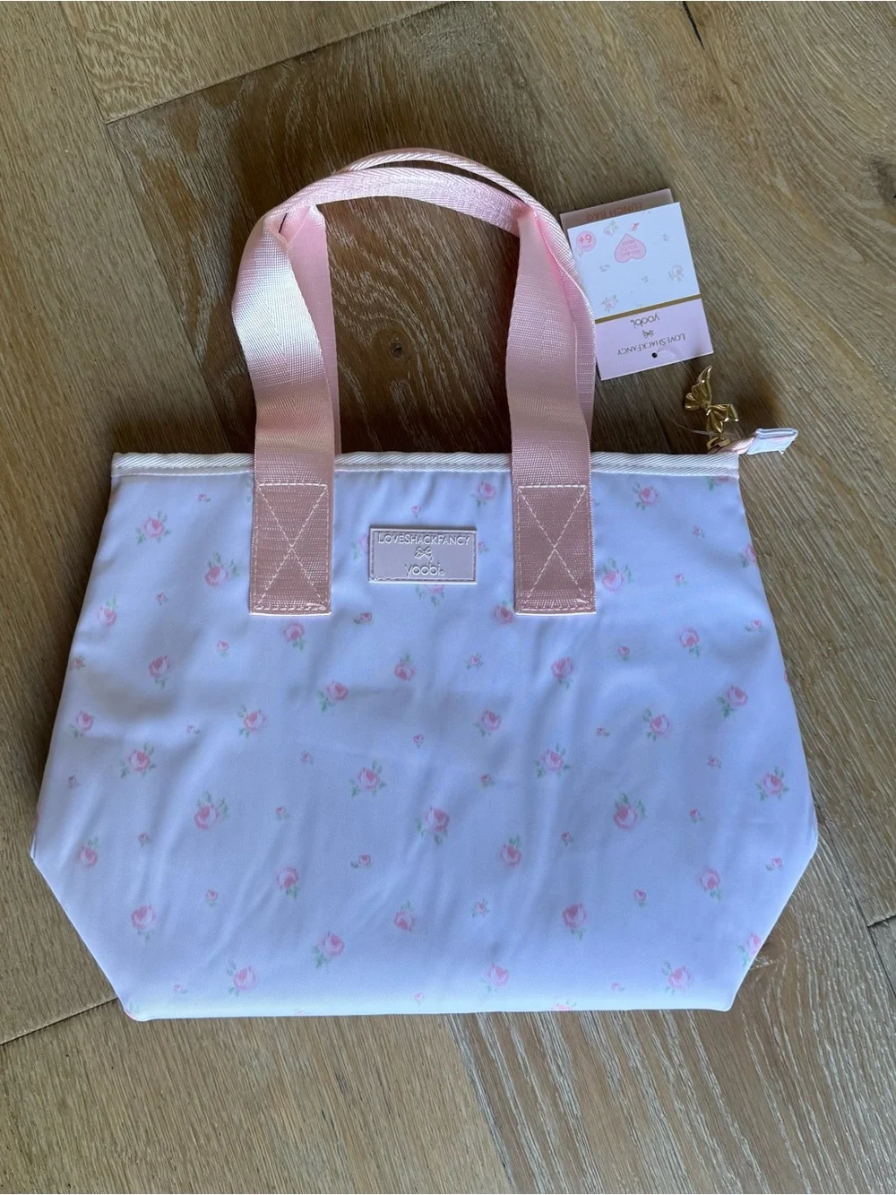 LoveShackFancy x Target insulated lunch tote in Ballet Bloom print 🩷